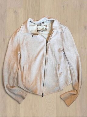 Anthropologie Saturday Sunday knit moto jacket